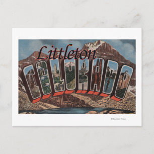 Carte Postale Littleton, Colorado - Scènes de grandes lettres