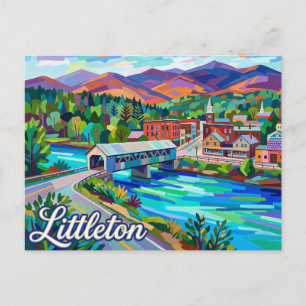 Carte Postale Littleton, New Hampshire États-Unis