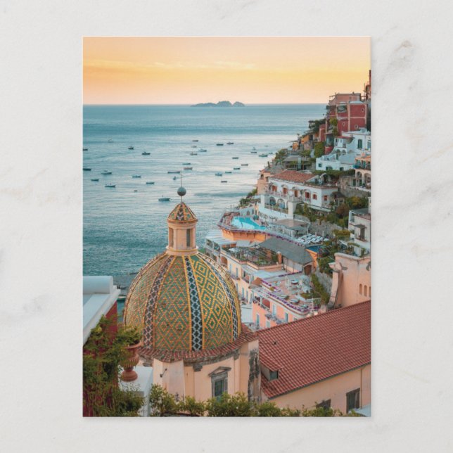 Carte Postale Littoral | Positano, côte amalfitaine, Italie (Devant)