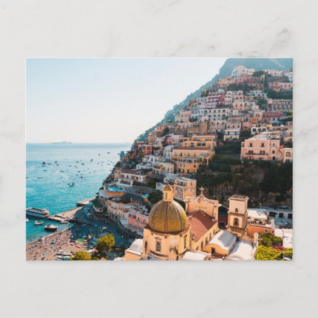 Carte Postale Littoral | Positano Italie, Village de Cliffside (Devant)