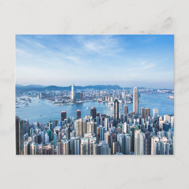 Carte Postale Littoral | Tsim Sha Tsu, île de Hong Kong, Asie (Devant)