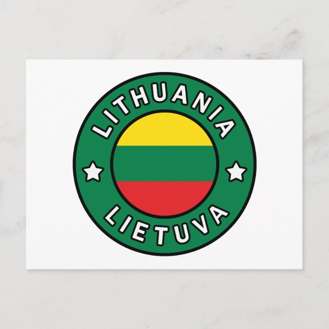 Carte Postale Lituanie Lietuva (Devant)