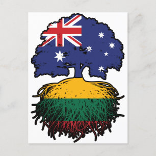 Carte Postale Lituanie Lituanien Australian Australia Tree