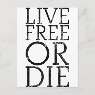 Carte Postale Live Free ou Die