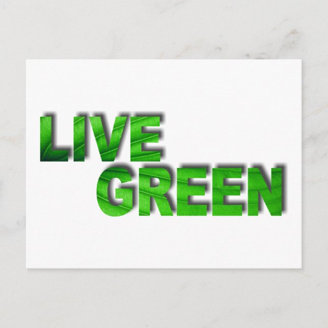 Carte Postale Live Green (Devant)