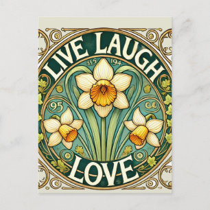 Carte Postale Live Laugh Love