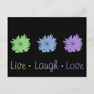 Carte Postale Live Laugh Love