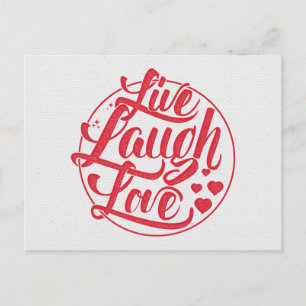 Carte Postale Live Laugh Love