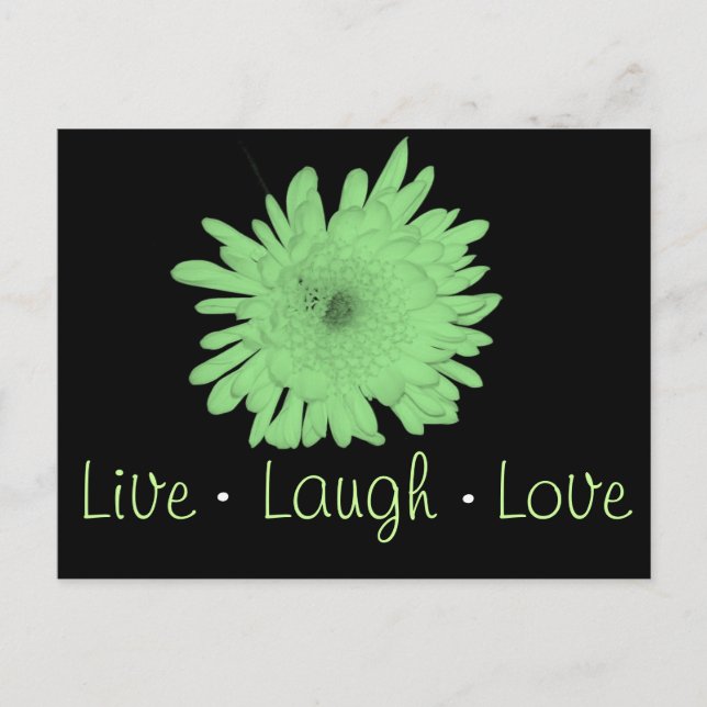 Carte Postale Live Laugh Love (Devant)