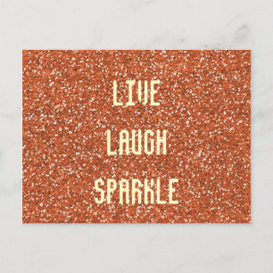 Carte Postale Live Laugh Sparkle