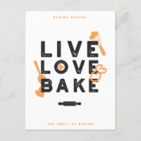 Live Love Bake Cute Baker Life Citations I