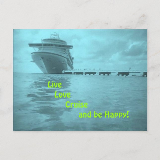 Carte postale Live Love Cruise (Devant)