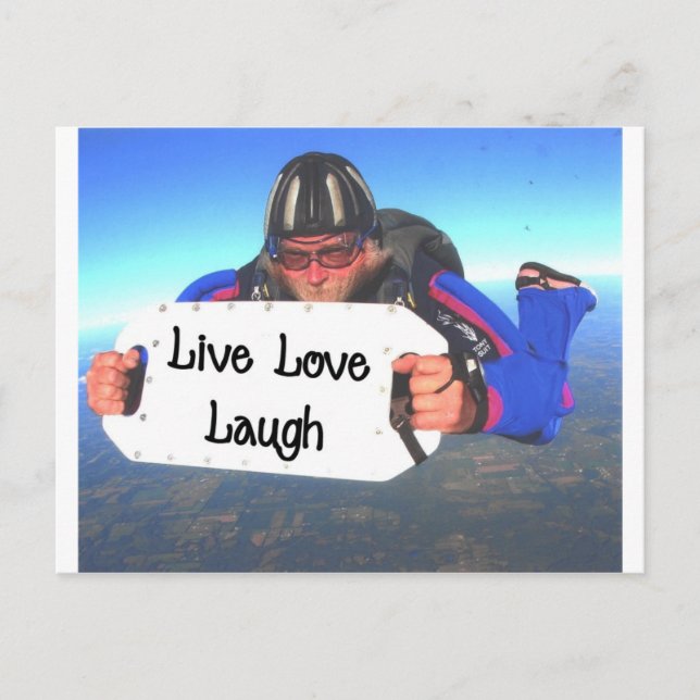 Carte Postale Live Love Laugh (Devant)
