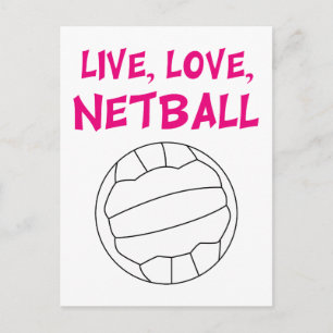 Carte Postale Live Love Netball