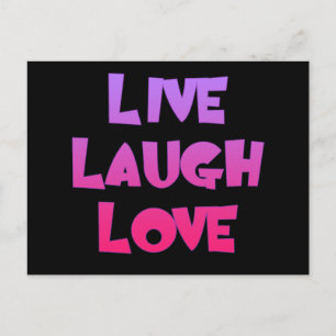 Carte Postale LIVE RIGH LOVE Tshirts, cadeaux