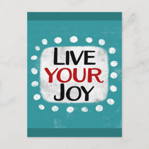 Carte Postale Live Your Joy Postcard