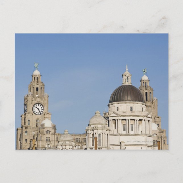 Carte Postale Liver Building, Liverpool, Angleterre (Devant)