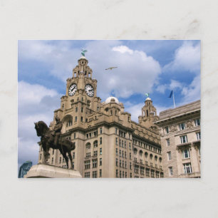 Carte Postale Liverpool - Bâtiment de foie