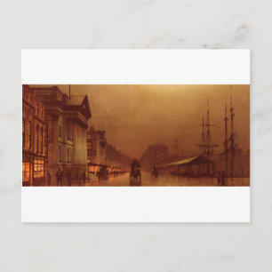 Carte Postale Liverpool Customs House par John Atkinson Grimshaw