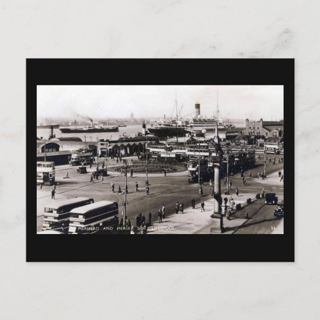 Carte Postale Liverpool, Pierhead (Devant)