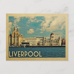 Carte Postale Liverpool Postcard Vintage Travel