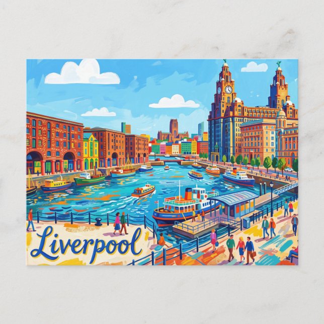 Carte Postale Liverpool Royaume-Uni (Devant)