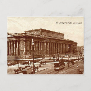 Carte Postale Liverpool, St George's Hall