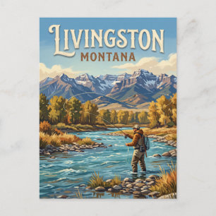 Carte Postale Livingston Montana