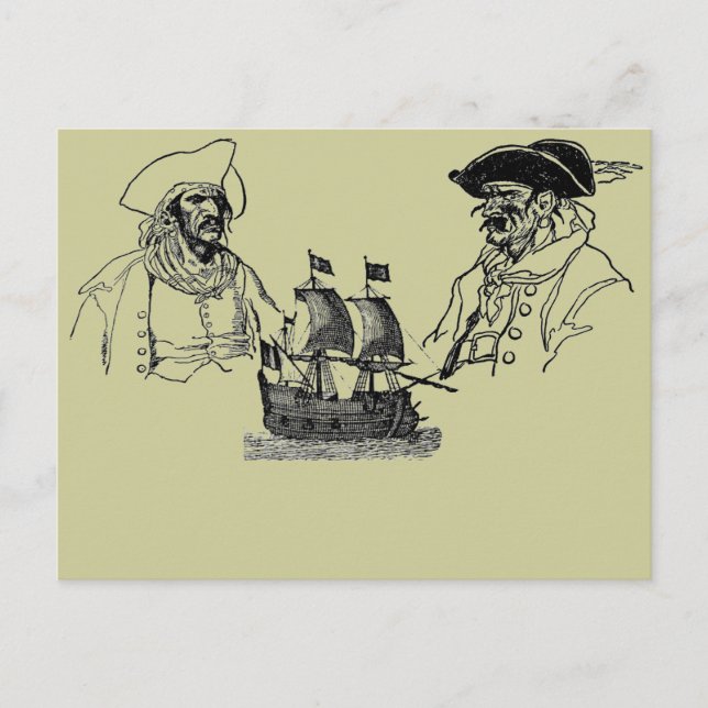 Carte postale Livraison Pirate (Devant)