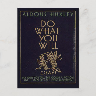 Carte Postale Livre Aldous Huxley