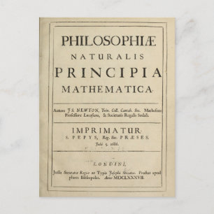 Carte Postale Livre de philosophie vintage de la nature antique