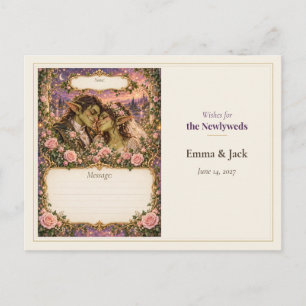 Carte Postale Livre de souhaits de mariage de Gobelin