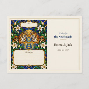 Carte Postale Livre de souhaits de mariage Tigre