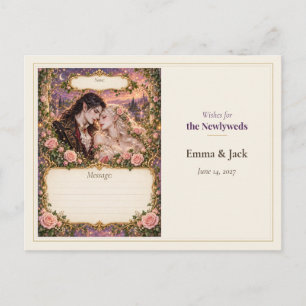 Carte Postale Livre de souhaits de mariage Vampire