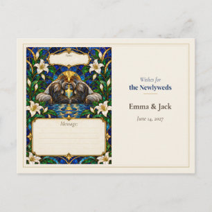 Carte Postale Livre de voeux de mariage Gorille