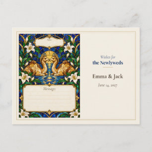 Carte Postale Livre de voeux de mariage pour chameaux