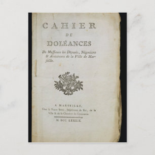 Carte Postale Livre des plaintes