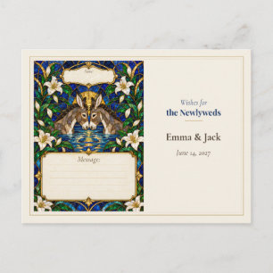 Carte Postale Livre d'or de mariage Âne Voeux
