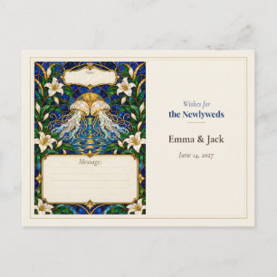 Carte Postale Livre d'or de mariage Méduse Vœux