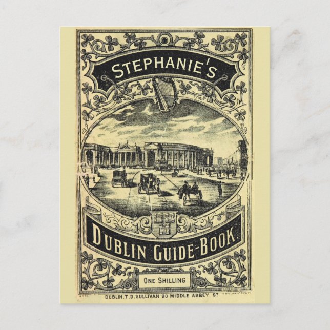 Carte Postale Livre Dublin Guide personnalisé (Devant)