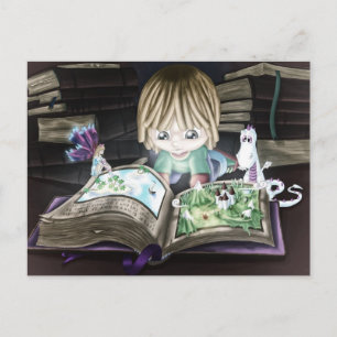 Carte Postale Livre magique
