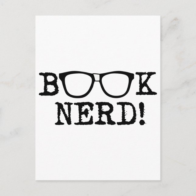 Carte Postale Livre Nerd (Devant)