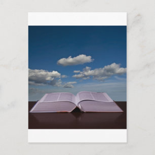 Carte Postale Livre ouvert