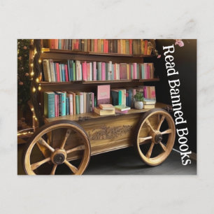 Carte Postale Livre Wagon Lire Livres Interdits