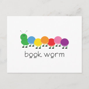Carte Postale Livre Worm Caterpillar