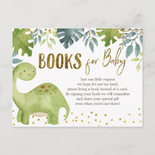 Carte Postale Livres Baby showers Dinosaur pour Baby Card