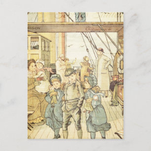 Carte Postale Livres d'enfants victoriens Livres d'histoires Vin