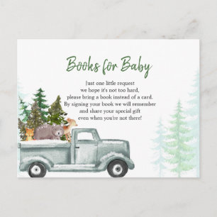 Carte Postale Livres d'hiver Woodland Animal pour bébé