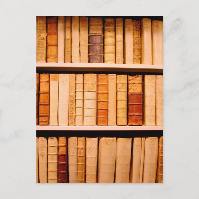 Carte Postale Livres en cuir anciens du XVIIe siècle (Devant)