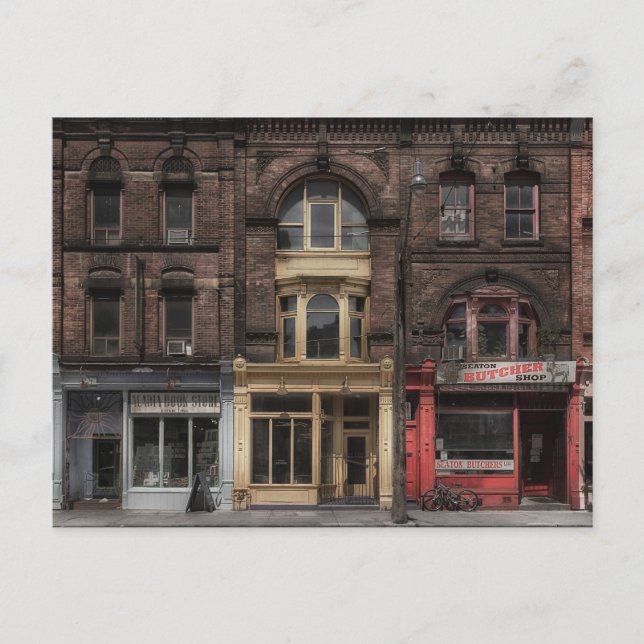 Carte Postale Livres et bistrots et bouchers No 5 Version couleu (Devant)